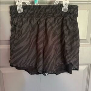 Avia Black Athletic Shorts with Elastic Waistband